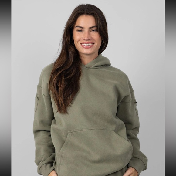 Comfrt Unisex Travel Essential Hoodie Moss XXL